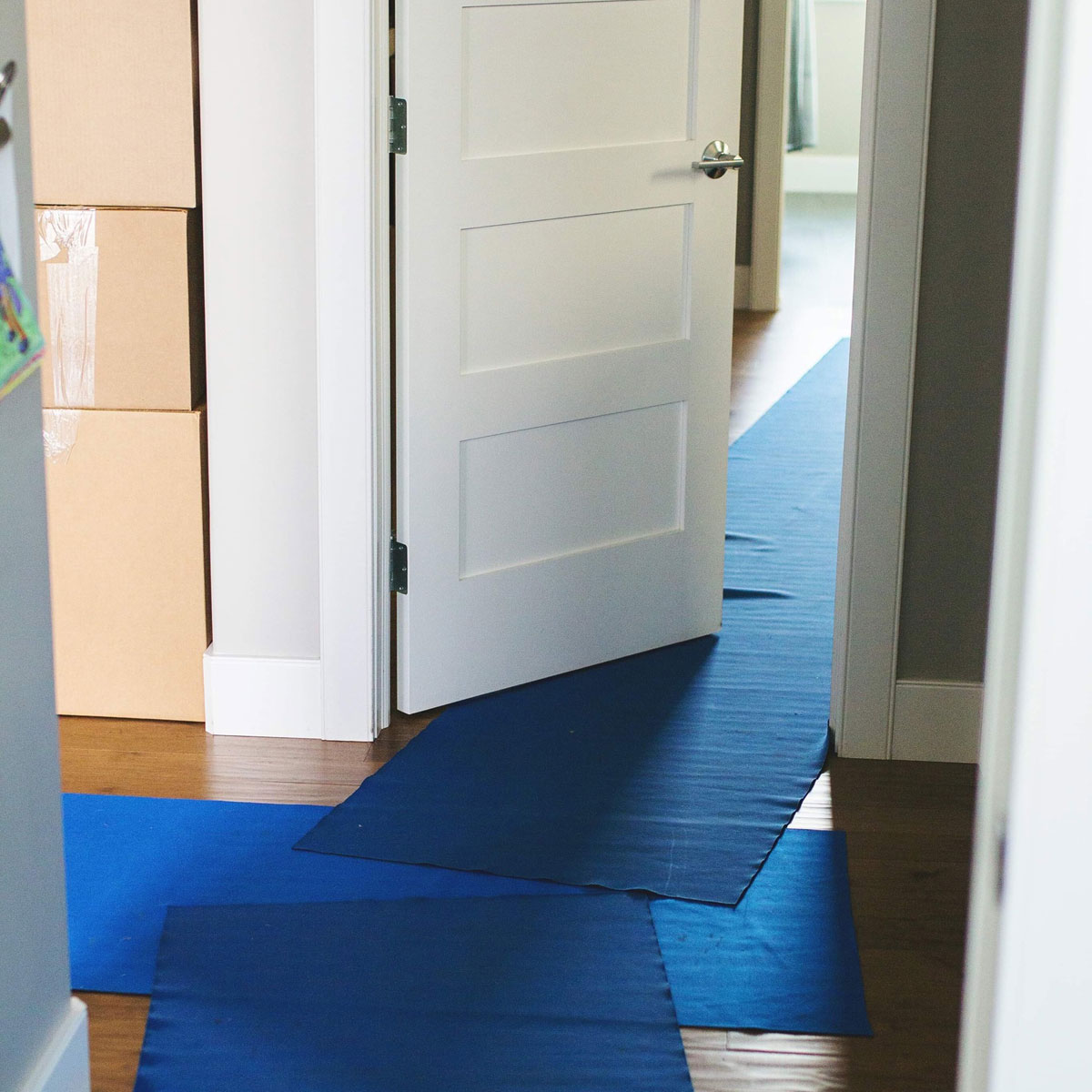 Blue Tape Hallway