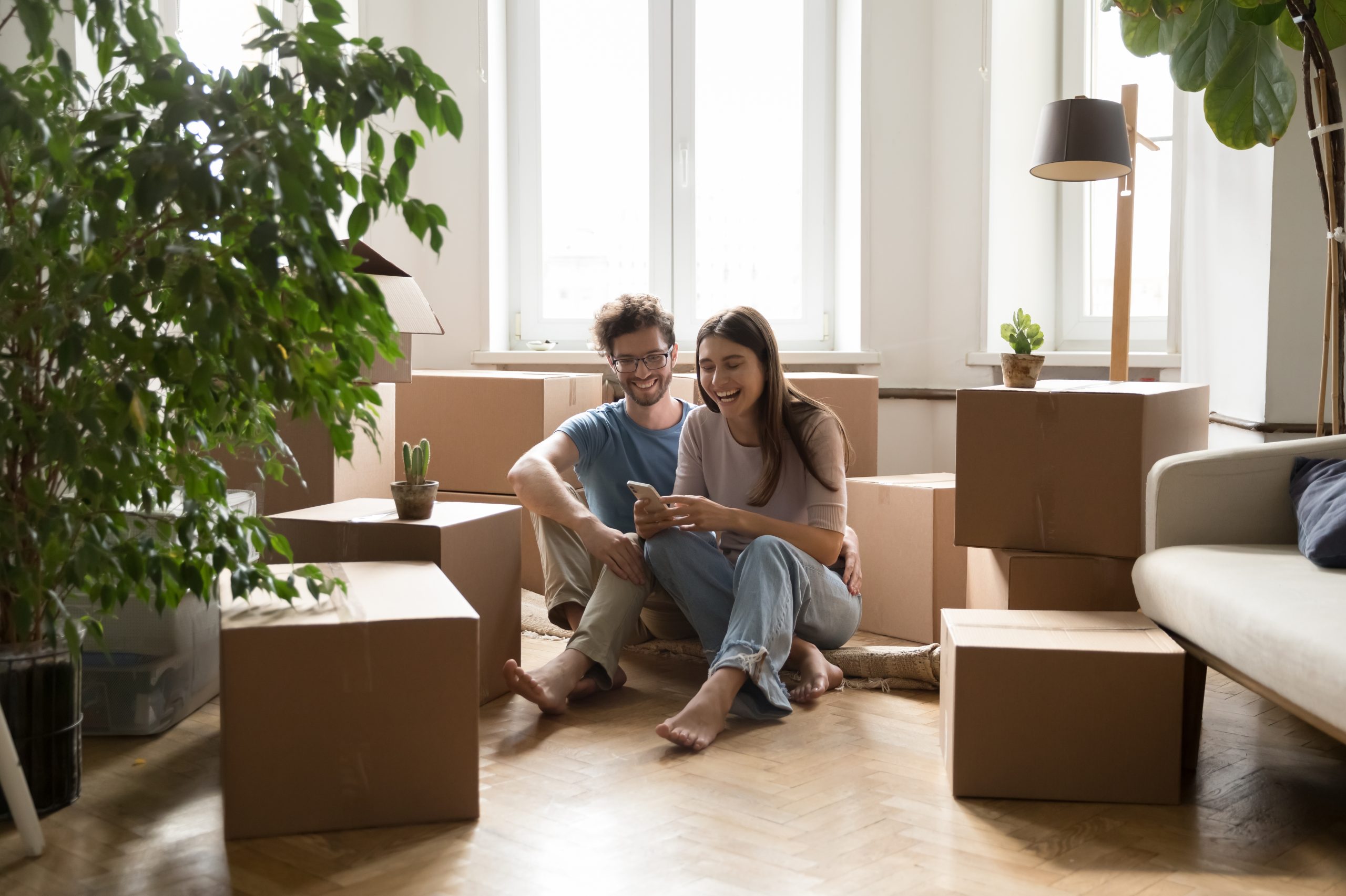 Couple Moving Into Apartment